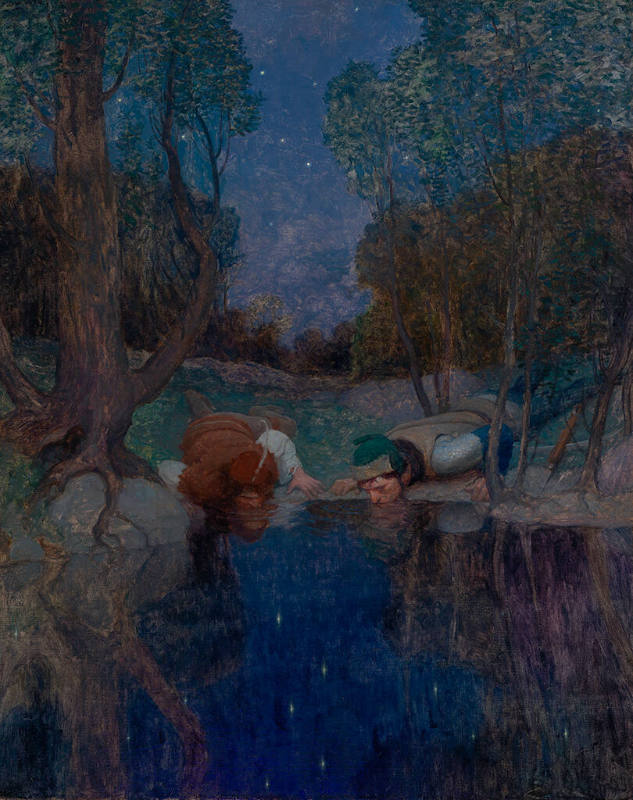 And putting their mouths to the level of a starry pool, they drank their fill