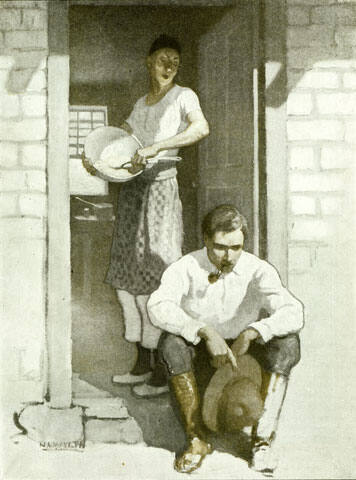 "Mr. Gray, who had been chatting with Wing Foo, offered to go along and help"