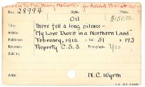 Card, Scribner's File, Walter & Leonore Annenberg Research Center, Brandywine River Museum of A…