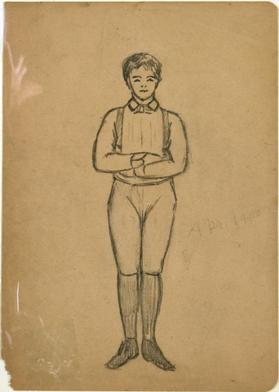 Untitled (figure of a boy; verso, figure of a boy)