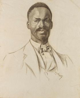 untitled (study, bust of an African American man)