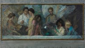 Study for Wyeth Family mural