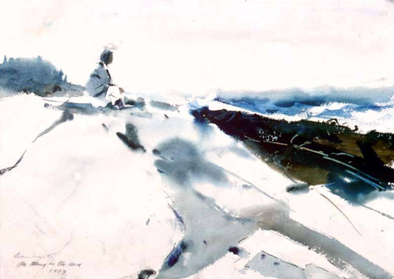 Pa taking in the Sea