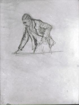 untitled (half-length figure study, John O. Platt, for Saint Andrew's School mural)