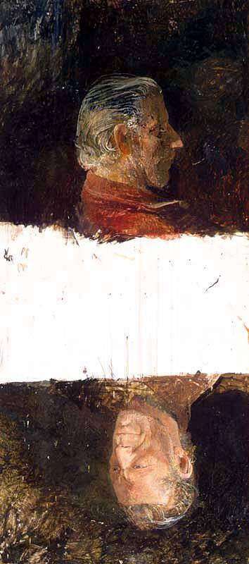 TWO HEADS OF WALT ANDERSON (unfinished)