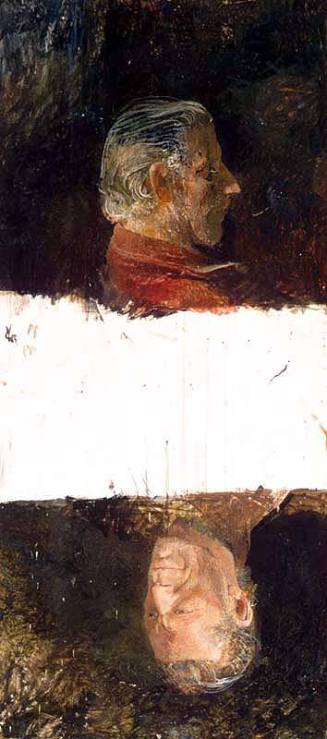 TWO HEADS OF WALT ANDERSON (unfinished)