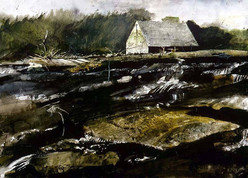 Barn at Brinton's Mill - first version