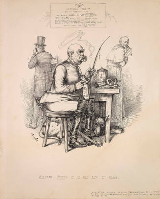 Bismarck Putting It in His Pipe to Smoke