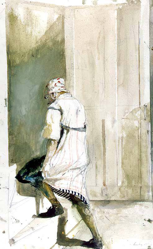 Anna Climbing the Stairs