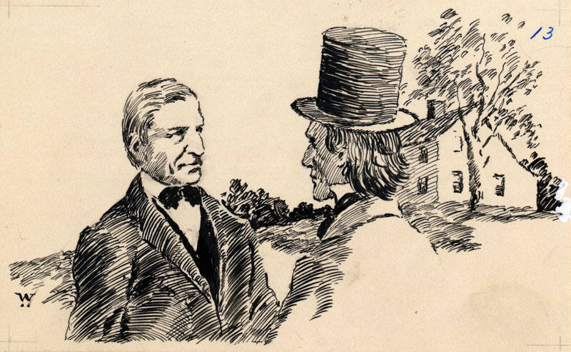 Men of Concord; Emerson and Alcott-illus.