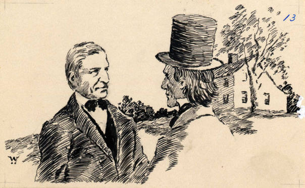 Men of Concord; Emerson and Alcott-illus.