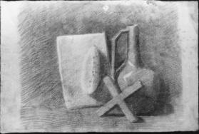 Untitled (still life with jug and cross)