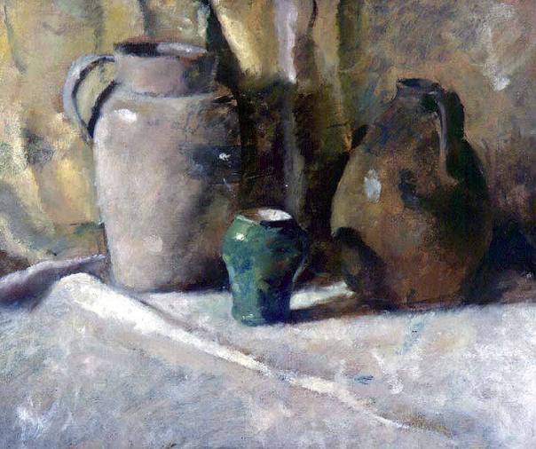 Still Life with Vase, Jug and Pitcher