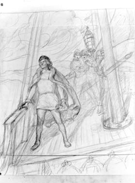 Christopher Columbus, composition sketch