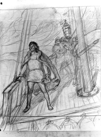 Christopher Columbus, composition sketch