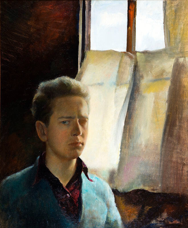 Self-Portrait In N.C. Wyeth Studio