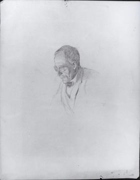 untitled (head study, John O. Platt, for Saint Andrew's School mural)