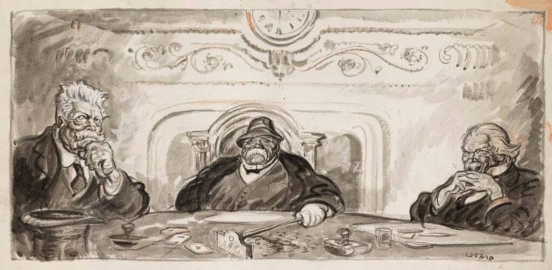 Those three grinning old gamblers, George, Clenceau and Orlando