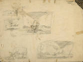caption: Verso, with sketches relating to "Summer Night"