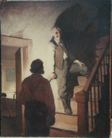 He stopped two or three steps up and sang me a little song-quite like the old Dave