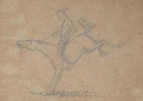 Untitled (bareback rider; verso, bucking horse)