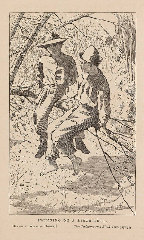 Swinging on a Birch Tree