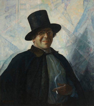 Self-portrait in Top Hat and Cape
