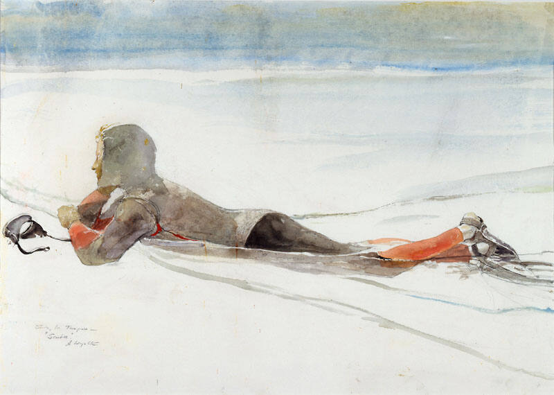 Beach, Study for Scuba