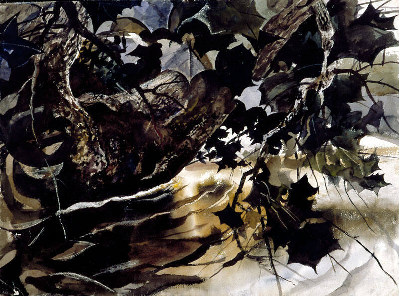 Along the Brandywine Stream, Study for Summer Freshet