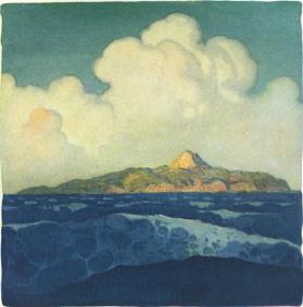 The Mysterious Island, title page illustration