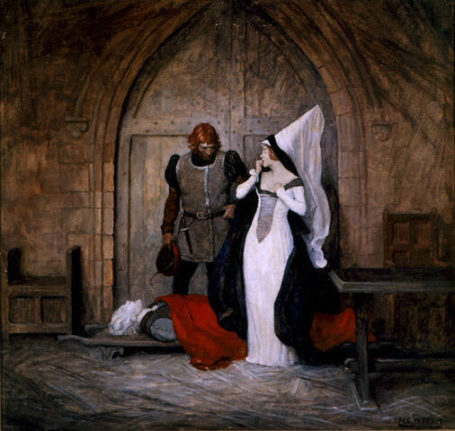 "At daybreak, mistress, in execution of the sentence passed upon him yesterday in the Governor's court"