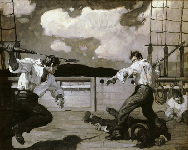 The story of the battle upon the tumbling decks of the Nathan Ross was to be retold at many a gam upon the whaling-grounds.