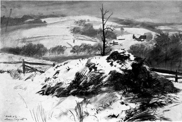 Winter Day, Study for Winter Fodder