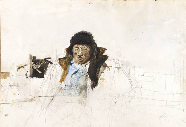 Fur Hat, Study for Adam