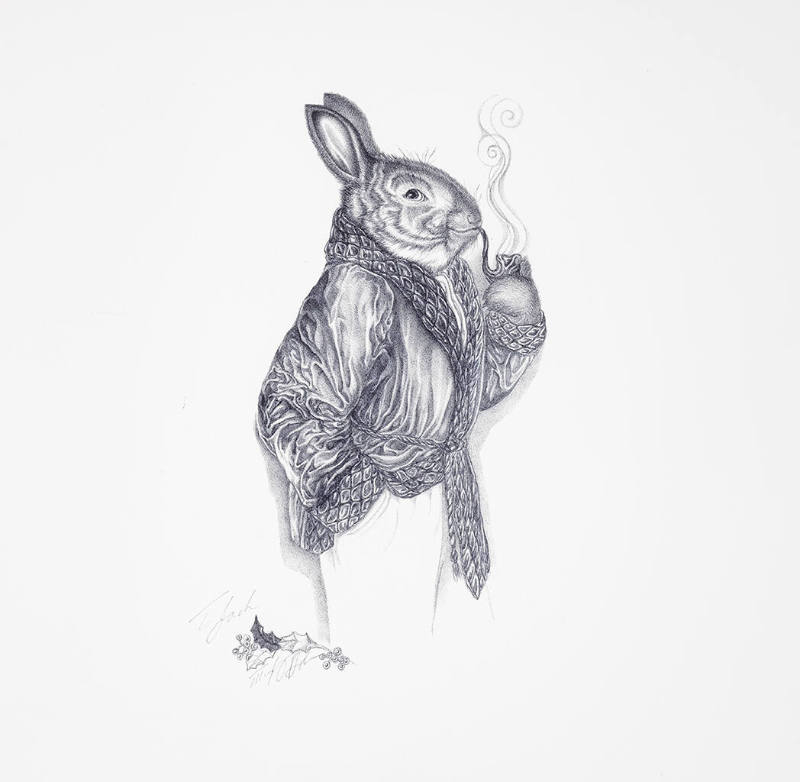 Hare with Pipe