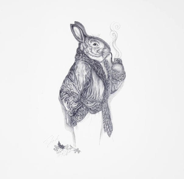 Hare with Pipe
