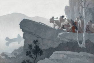 The Deerslayer, endpaper illustration