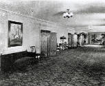 caption: "Along the gallery toward the ballroom," NCW 812 as it hung in The Hotel Roosevelt, Ne…