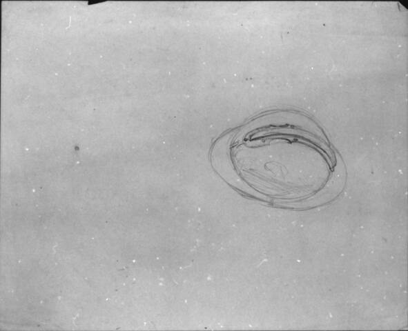 Untitled (study of a World War I helmet?)