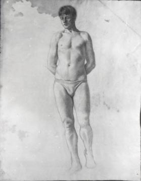 untitled (study of a male figure)