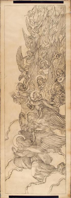 Design for right panel of rerodos, Chapel of the Holy spirit, Washington National Cathedral