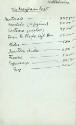caption: Page from Wyeth's 1939 income tax notes, listing the artist's expenses for the commiss…