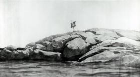 Blubber Island, Port Clyde, Maine, composition drawing