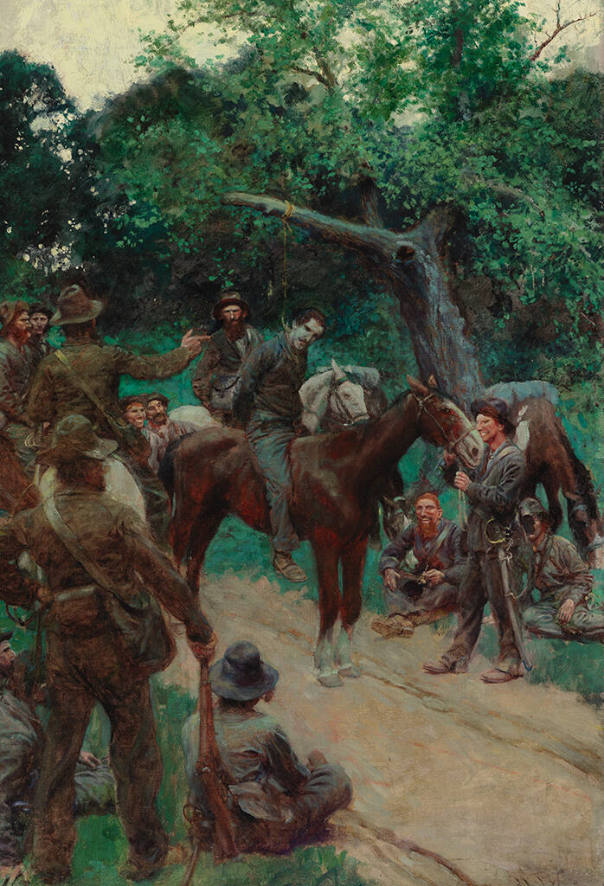 They Talked It Over--- with Me Sitting on the Horse