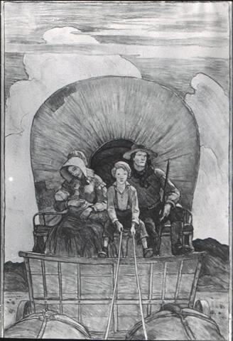 The Pioneers, composition drawing