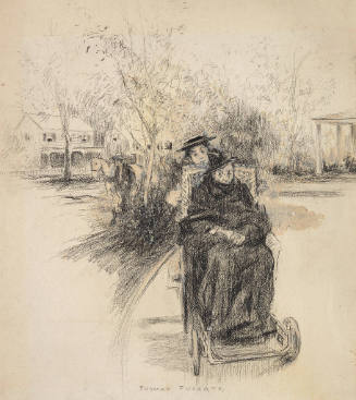 When a Wheeled Chair Came Around the Corner, Pushed by a Half...