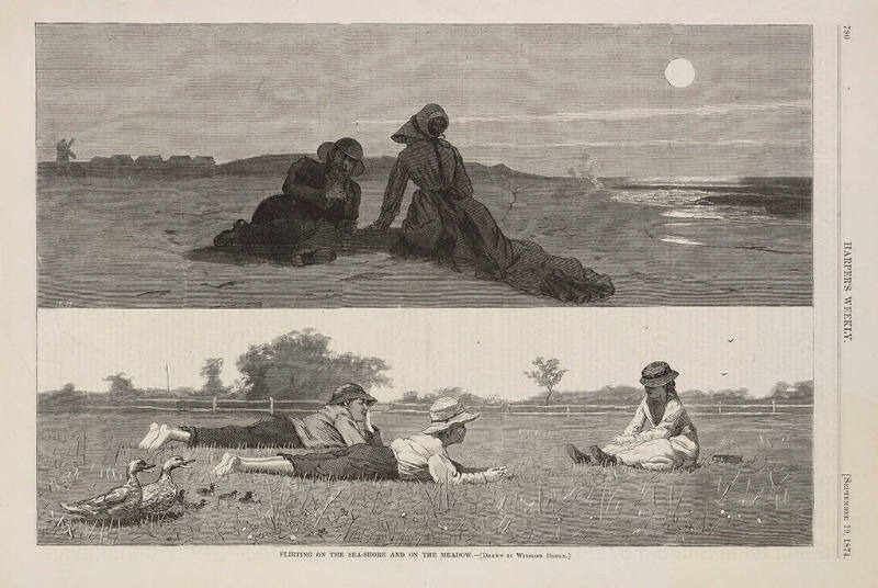 Flirting on the Sea-Shore and on the Meadow