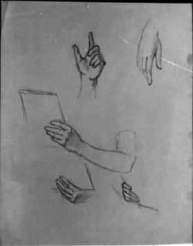 hand studies)