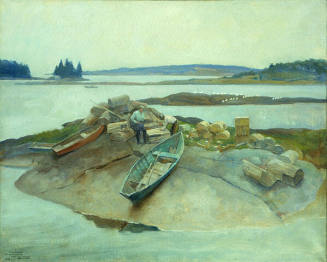 Mending Traps, Martinsville, Maine