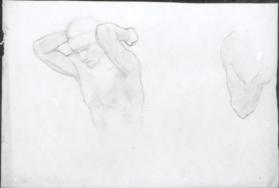 untitled (studies for male figure carrying weight, Apotheosis of the Family)